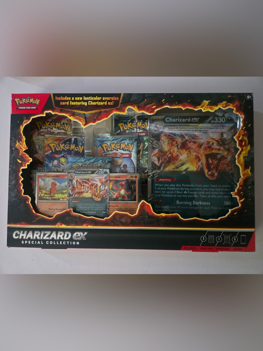 Pokemon Charizard ex Special Collection - Red, Black & Gold Box